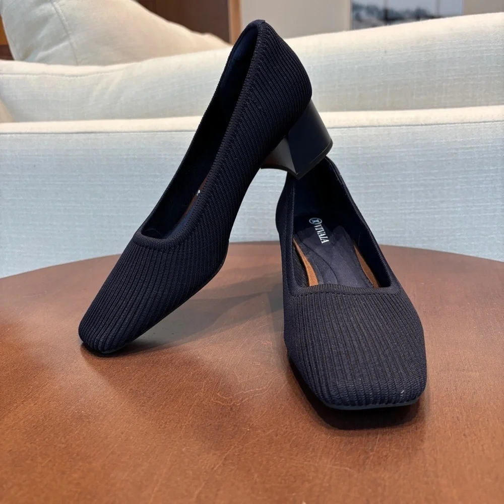 VIVAIA Melody 2.0 Square-Toe Heels, Size 39/US 8